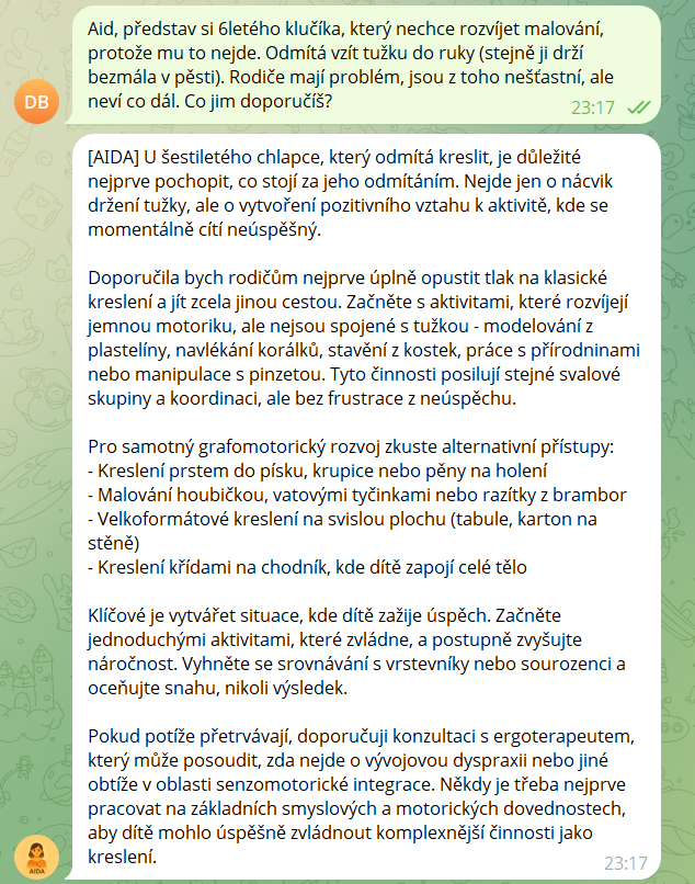 Obrázek - chlapec nechce malovat